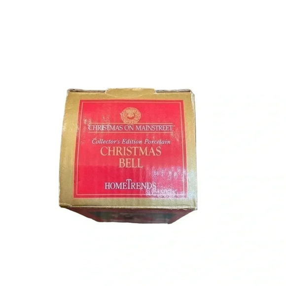 HomeTrends Vintage Christmas on Main Street  Santa Claus 4” Porcelain Bell - Picture 9 of 9